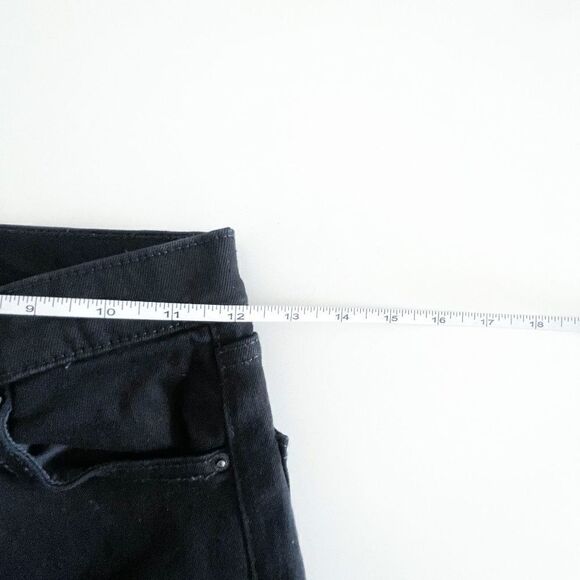 Topshop Womens Pure Black Jamie Denim Jeans High Rise Tall Size 28 - Picture 10 of 10